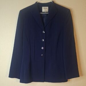 Le Suit Blue Blazer Classic Suit Jacket size 8